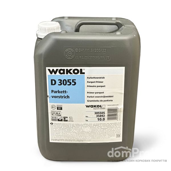 Универсальная грунтовка для паркета Wakol D 3055 (10 кг) 3055D фото
